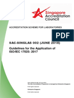 SAC-SINGLAS 002 (JUNE 2018) : Guidelines For The Application of ISO/IEC 17025: 2017