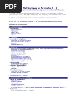 Les Mathématiques en Terminales C - D