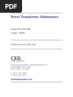 Power Transformer Maintenance