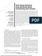 Solar Energy Harvesting Using Nanofluids-Based Concentrating Solar Collector