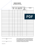 Schedule of Liabilities (SBA Form 2202)