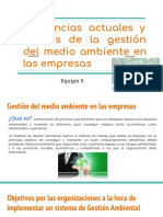 Tendencias Actuales y Futuras de La Gestión Del Medio Ambiente en Las Empresas