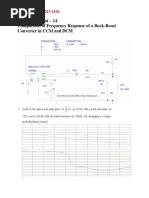 Lab Experiment - 14 Comparison of Frequency Response of A Buck-Boost Converter in CCM and DCM