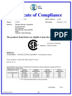 EJX910A EJX930A CF1 Certificate - Us PDF