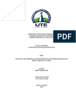 Desarrollo Motor y Procesos Mentales