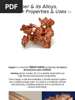 Copper & Its Alloys, Their Properties & Uses