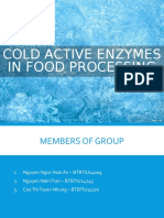 Cold Active Enzymes in Food Processing Updated