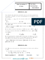 Durée: 3heures Profs: M Mongi M Abderrazek: Mathématiques Hamdi Hamdi