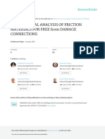 Experimental Analysis of Friction Materials For Free From Damage Connections