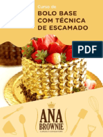 Ana Brownie Bolo Base Com Tecnica de Escamado