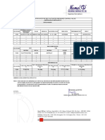 Test Certificate For Self Actuated Pressure Control Valve