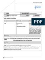 MYP Unit Planner: Inquiry: Establishing The Aim of The Unit