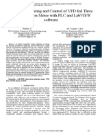 P5. - Remote Monitoring and Control of VFD Fed 3-Phase Induction Motor With PLC and labVIEW Software