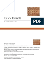 Brick Bonds: by Engr. Shahzeb Adil