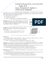 Guia 2 Ley de Gauss Ecuaci N de Laplace y M Todo de Las Im Genes