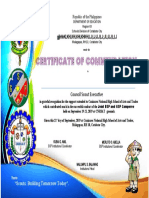 BSP Cert of Commendation