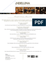 Formal 7-Course Menu