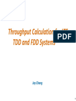 Throughput Calculation For LTE TDD and FDD Systems: Jay Chang