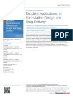 Excipient Applications in Formulation Design and Drug Delivery