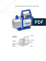 Portable Single Stage Refrigerant Rotary-Vane Air Vacuum Pump VP160