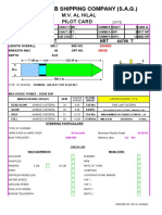 United Arab Shipping Company (S.A.G.) : M.V. Al Hilal Pilot Card