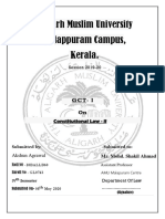 Aligarh Muslim University Malappuram Campus, Kerala.: Gct-I On