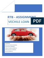 RTB ASSIGNMENT On Vechile Loan