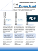 Pressure Vessel: Closure High Temperature / High Pressure Style Comparison