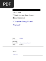 TE040 Iprocurement Test Script On Oracle Iprocurement