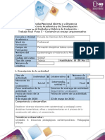 Paso 5 - Ensayo Argumentativo