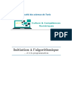 Cours Initiation Algorithmique