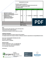 Cotización Cableado Estructurado - Clasa Perú