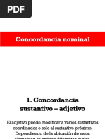 Concordancia Nominal