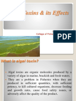 Algal Toxins & Its Effects: Jitendra Kumar College of Fisheries Mangalore