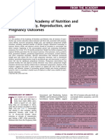 Posición de La Academia de Nutrición en Las Dietas - Obesidad, Reproucción y Embarazo