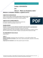 SEQUÊNCIA DIDÁTICA 4 - Muro Na Fronteira Entre México e Estados Unidos - A Quem Serve