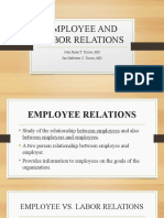 Employee and Labor Relations