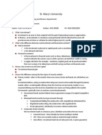 St. Mary's University: Accounting and Finance Department Investment Individual Assignment