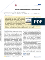 The in Uence of Residence Time Distribution On Continuous-Flow Polymerization