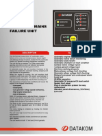 DKG-107 Automatic Mains Failure Unit: Description Features