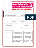 La Proposición y La Oración para Tercero de Secundaria