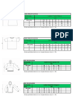 Commodity Code Ladies T-Shirt Glance 141: Size Specification