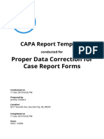 Proper Data Correction For Case Report Forms