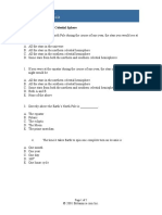 Multiple Choice Quiz: Celestial Sphere: Page 1 of 2