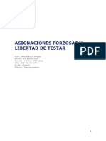 ASIGNACIONES FORZOSAS Y LIBERTAD DE TESTAR - Manuel Barria