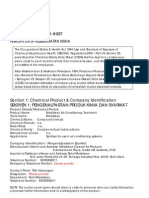 Section 1: Chemical Product & Company Identification Seksyen 1: Pengenalpastian Produk Kimia Dan Syarikat