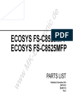 Ecosys Fs-C8520Mfp Ecosys Fs-C8525Mfp: Parts List