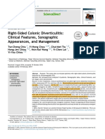 Right-Sided Colonic Diverticulitis: Clinical Features, Sonographic Appearances, and Management