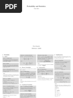 Probability and Statistics: Cheat Sheet