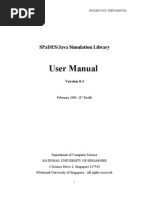 User Manual: Spades/Java Simulation Library